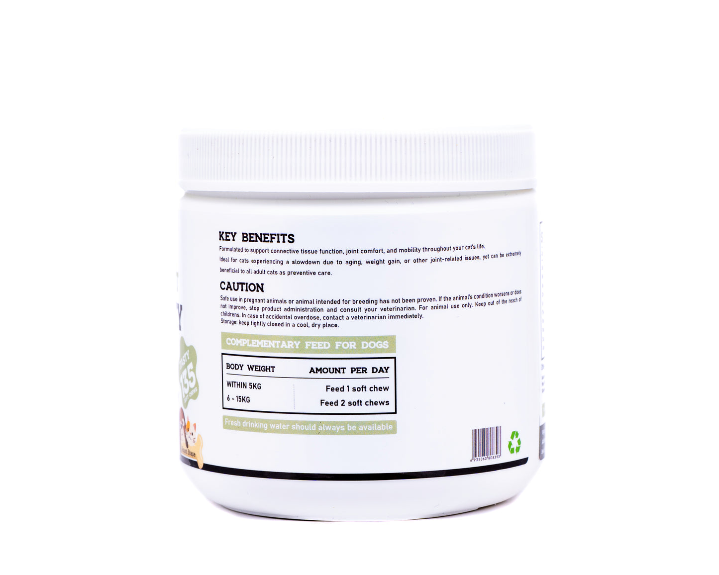 Vigor & Vitality Hip & Joint Mobility Cat Supplements Treat Chews 135 Chews (Salmon Flavour)